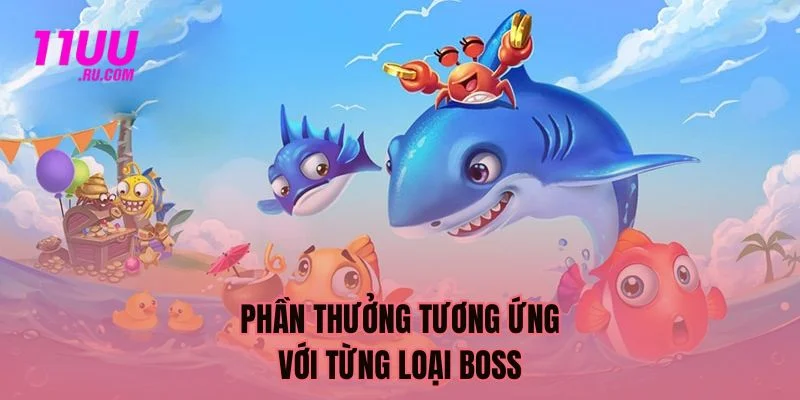 Phần thưởng tương ứng với từng loại BOSS