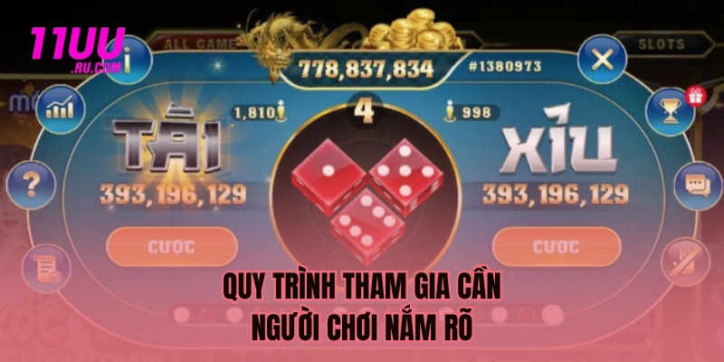 Quy trình tham gia cần người chơi nắm rõ